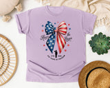 Honor The Brave 250 Years Of Freedom graphic tee in Orchid