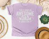This Is What An Awesome Dad Looks Like Classic graphic tee in Orchid