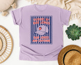 Fueled By Bad Jokes And Caffeine graphic tee in Orchid