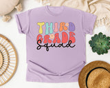 Third Grade Squad graphic tee in Orchid