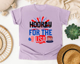 Hooray For The USA graphic tee in Orchid