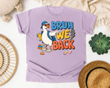 Bruh We Back Goose Sunglasses graphic tee in Orchid