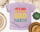 It's Me Hi I'm The Dad graphic tee in Orchid