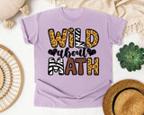 Wild About Math graphic tee in Orchid