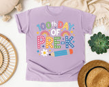 100th Day Of Pre-K graphic tee in Orchid