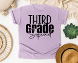 Third Grade Squad Bold graphic tee in Orchid