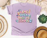Game Over Back To School Kawaii graphic tee in Orchid