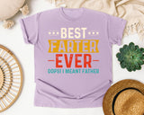 Best Farter Ever Oops I Meant Father graphic tee in Orchid