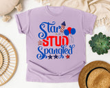 Star Stud Spangled graphic tee in Orchid