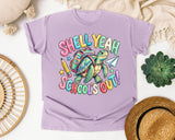 Shell Yeah Schools Out Turtle graphic tee in Orchid
