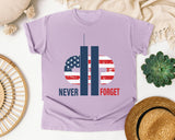 Never Forget White 2 graphic tee in Orchid