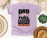 Dad Fuel Legend Mode Black graphic tee in Orchid