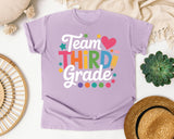 Team Third Grade graphic tee in Orchid