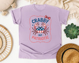 Crabby But Patriotic graphic tee in Orchid