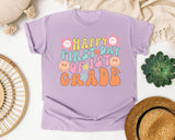 Happy First Day Of 1st Grade graphic tee in Orchid