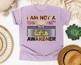 I Am Not A Teacher But An Awakener Bold Graphic Tee graphic tee in Orchid