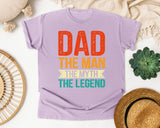 Dad The Man The Myth The Legend Red graphic tee in Orchid