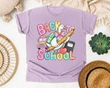 Back To School Goose graphic tee in Orchid