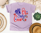 4th Of July Crew graphic tee in Orchid