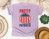 Pretty And Patriotic graphic tee in Orchid