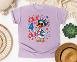 Chill The 4 Out Grey 2 graphic tee in Orchid