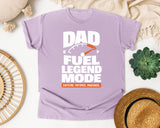 Dad Fuel Legend Mode White graphic tee in Orchid