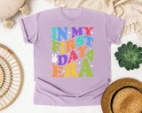 In My First Day Era graphic tee in Orchid
