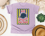 Hat Sneakers And Dad Jokes graphic tee in Orchid