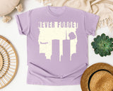 Never Forget White 3 graphic tee in Orchid