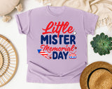 Little Mister Memorial Day graphic tee in Orchid