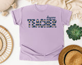 Daycare Teacher graphic tee in Orchid