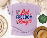 Let Freedom Ring graphic tee in Orchid