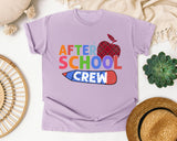 After School Crew graphic tee in Orchid