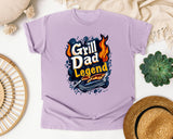 Grill Dad Legend Black graphic tee in Orchid