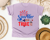 Sparkler Tribe graphic tee in Orchid