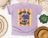 Tropical Cool Dad Society graphic tee in Orchid