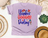 Yankee Doodle Darling graphic tee in Orchid
