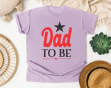 Dad To Be White graphic tee in Orchid