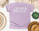 My Dad Rocks Classic graphic tee in Orchid