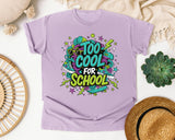 Too Cool For School Graffiti graphic tee in Orchid
