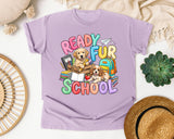 Ready Fur School Puppies graphic tee in Orchid