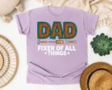 Dad Fixer Of All Things Brown graphic tee in Orchid
