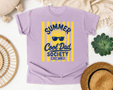 Summer Cool Dad Society Yellow graphic tee in Orchid