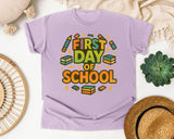 First Day Of School Marquee graphic tee in Orchid