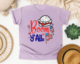 Boom Y'all Red graphic tee in Orchid