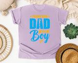Proud New Dad It's A Boy graphic tee in Orchid