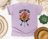 Master Of The Meat Dad Grey 4 graphic tee in Orchid