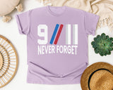 Never Forget White 5 graphic tee in Orchid