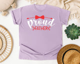 Proud Father White 4 graphic tee in Orchid