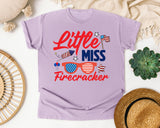 Little Miss Firecracker Red 2 graphic tee in Orchid